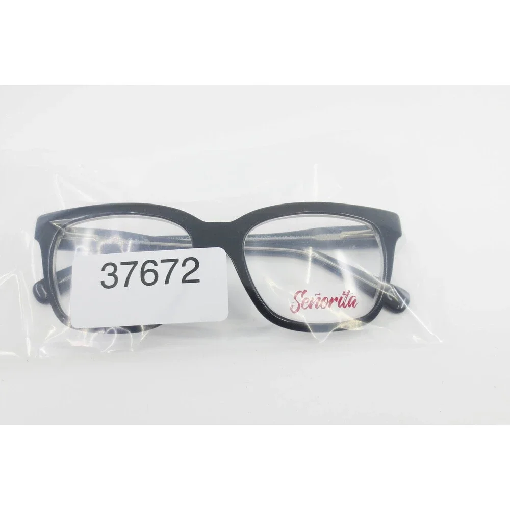 Senorita SA 6006 Black Square Eyeglass Frames 52-17-140 BLK HM